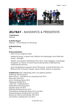 JELLYBAY – BANDINFOS & PRESSETEXTE: