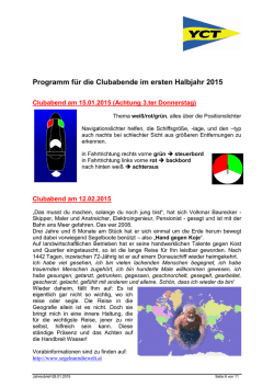 Jahresbrief 01 2015
