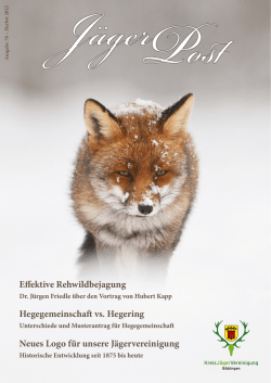 J&auml;gerpost - Ausgabe 78-2015