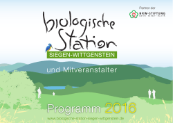 Programm - Biologische Station Siegen