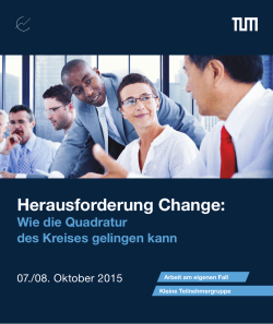 Herausforderung Change