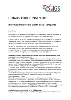Herausforderung Eltern 2016