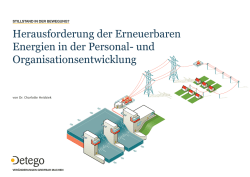 Herausforderung der Erneuerbaren Energien in der Personal