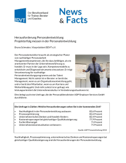 Herausforderung Personalentwicklung Projekterfolg messen