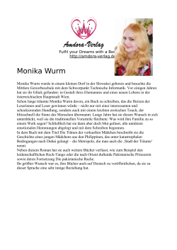 Monika Wurm - Amdora Verlag