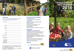 Schulgarten-Wettbewerb 2016