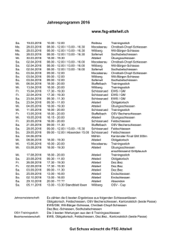 FSG Attelwil 2016 Programm