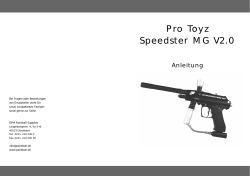 Pro Toyz Speedster MG V2.0 - PAINT