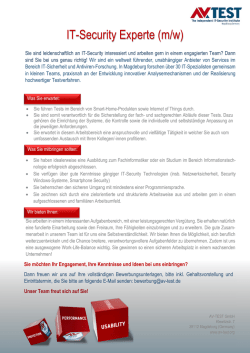 IT-Security Experte (m/w)
