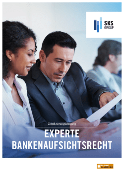 experte bankenaufsichtsrecht