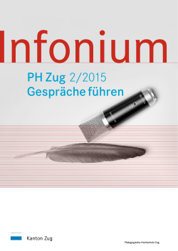 Infonium 2/2015: «Gespräche führen
