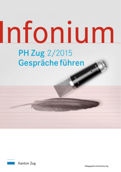 Infonium 2/2015: &laquo;Gespr&auml;che f&uuml;hren
