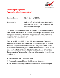 Schwierige Gespräche - Die Wirtschaftspaten