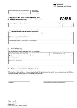 G0585 - Deutsche Rentenversicherung