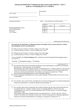 G&uuml;ltig f&uuml;r Antr&auml;ge ab 01 - Regierungspr&auml;sidium Kassel