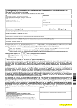 Freistellungsauftrag - PSD Bank Braunschweig eG