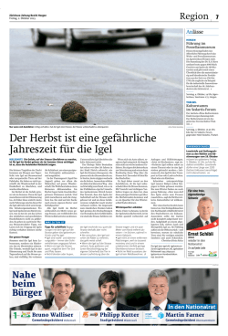 Z&uuml;richsee-Zeitung 30. September 2015