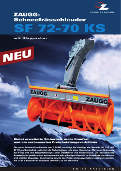 Schneefraese SF 72-70 KS_2015_dt.indd
