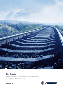 Raildox Simulator-Broschüre im PDF