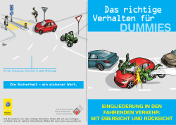 Eingliederung in den fahrenden Verkehr