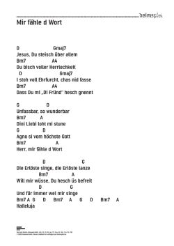 Mir fähle d Wort