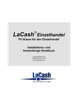 Handbuch LaCash-Einzelhandel