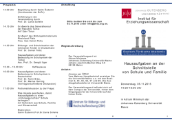 Hausaufgaben an der - Johannes Gutenberg