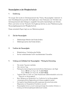 Hausaufgaben in der Woogbachschule _ 04.05.2015