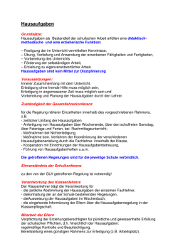 Hausaufgaben - schulrecht-rw