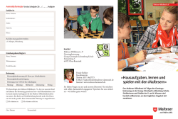 Informationen bez&uuml;glich der Mittagsbetreuung