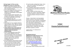 DinA4 Flyer Hausaufgabenkonzept