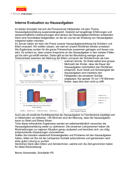 Interne Evaluation zu Hausaufgaben