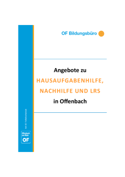 Broschüre Hausaufgaben-Nachhilfe-LRS