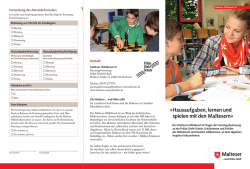 Hausaufgaben, lernen und spielen mit den Maltesern&laquo; - Pr&auml;lat