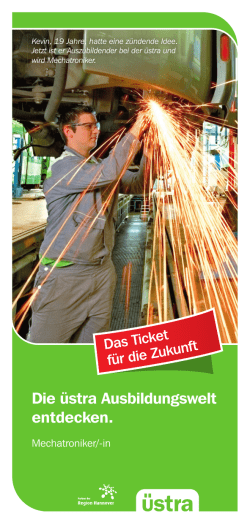 Die &uuml;stra Ausbildungswelt entdecken.
