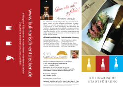 Faltblatt Kulinarisch Entdecken als PDF öffnen