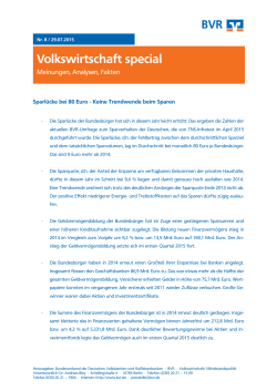 Volkswirtschaft special - Volksbank Mittelhessen