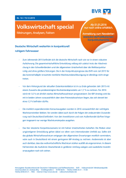 Volkswirtschaft special