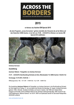 im Rahmen des Aachen EM Special 2015 Ausstellung