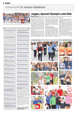 Jogger, Special Olympics und Kids