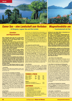 Magnolienblüte am Comer See – eine Landschaft zum Verlieben
