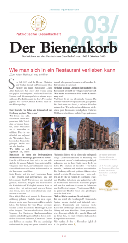 Wie man sich in ein Restaurant verlieben kann