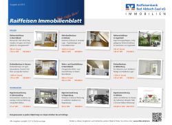 Immobilienblatt Juli 2015 - Raiffeisenbank Bad Abbach
