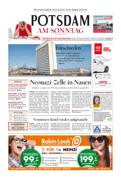 am sonntag - Potsdamer Neueste Nachrichten
