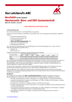 Mechatronik- Büro- und EDV-Systemtechnik - Lehrberufs-ABC