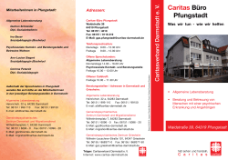 Caritas Büro Pfungstadt - Caritasverband Darmstadt e.V.