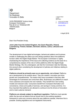 Joint Letter