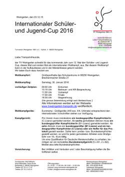 Internationaler Sch&uuml;ler- und Jugend-Cup 2016
