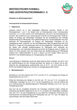 Hinweise zur Wechselperiode II