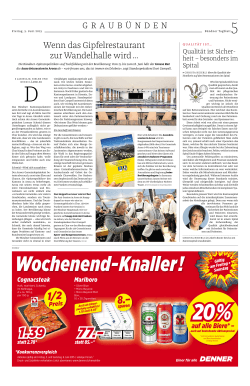 Bündner Tagblatt, 5.6.2015